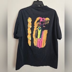 Vintage 1989 Men's Levi's 501 Short Sleeve Graphic T-shirt XL Streetwear Neon